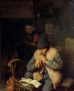 Bir Flütçü, c1660 by Adriaen Jansz. van Ostade