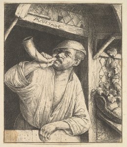 Fırıncı Üfleme Boynuzu, 1610-85. by Adriaen Jansz. van Ostade