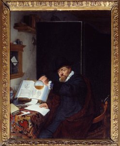 Tıp: “” İdrar analizi”” Adriaen van Ostade (1610-1685) tarafından tablo 1666 Güneş. 0,28x0,22 m Paris, Musee du PetiPalais by Adriaen Jansz. van Ostade