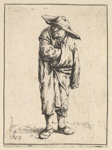 Pelerinine Sarılmış Köylü, 1610-85. by Adriaen Jansz. van Ostade