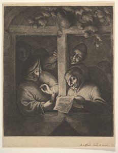 Penceredeki Şarkıcılar, 1610-85. by Adriaen Jansz. van Ostade