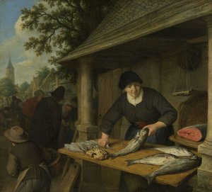 Balık Kadını by Adriaen Jansz. van Ostade