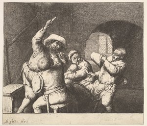 Bıçak İtişi, 1610-85. by Adriaen Jansz. van Ostade