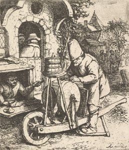 Bıçak Öğütücü, 1610-85. by Adriaen Jansz. van Ostade