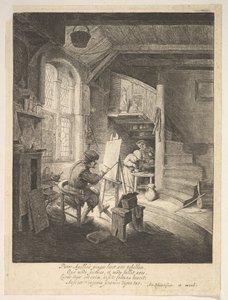 Ressam, 17. yüzyıl. by Adriaen Jansz. van Ostade