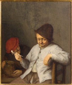 Sigara İçen ve İçen, c.1650 by Adriaen Jansz. van Ostade