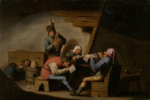Köy şarkıcıları by Adriaen Jansz. van Ostade
