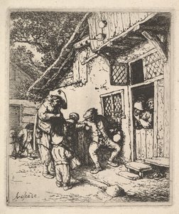 Seyahat Eden Müzisyenler, 1610-85. by Adriaen Jansz. van Ostade