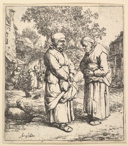 İki Dedikodu, 1610-85. by Adriaen Jansz. van Ostade