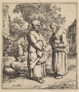 İki Dedikodu, 1610-85. by Adriaen Jansz. van Ostade