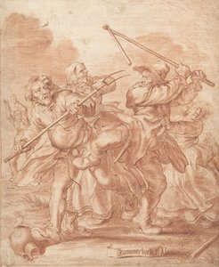 Köylülerle Mücadele, 1600-62 (kağıt üzerinde tebeşir)