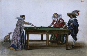 Bilardo Oyunu, yaklaşık 1620-1625 by Adriaen Pietersz van de Venne