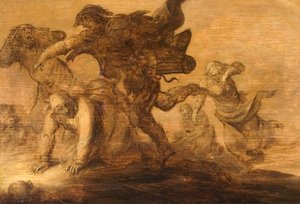 kaçan köylüler by Adriaen Pietersz van de Venne
