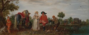 Bahar (Toplantı) by Adriaen Pietersz van de Venne