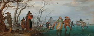 Kış (Buzda Eğlence) by Adriaen Pietersz van de Venne