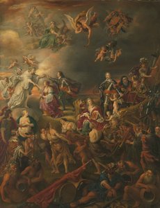 Stadholder Willem II altında Barış Alegorisi by Adriaen van Nieulandt (I)