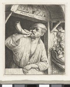 Fırıncı korna çalıyor by Adriaen van Ostade
