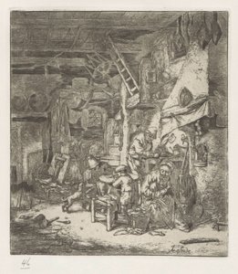 Çiftçi aile iç by Adriaen van Ostade