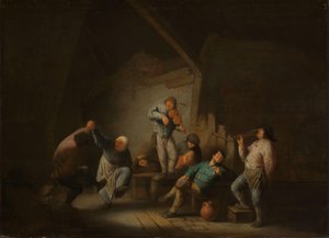 dans eden çift by Adriaen van Ostade
