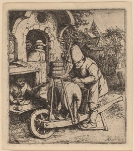 Bıçak Öğütücü by Adriaen van Ostade