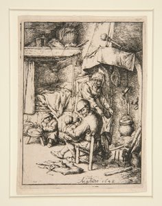 Le p?re de famille (Ailenin babası) by Adriaen van Ostade