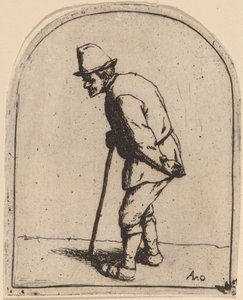 Sırtı Çarpık Köylü by Adriaen van Ostade