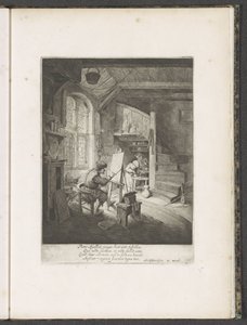 Onun stüdyosunda ressam by Adriaen van Ostade
