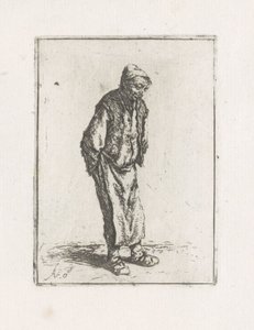 Elleri arkasında duran adam by Adriaen van Ostade
