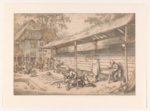 meyhane oyunları Bobin izi by Adriaen van Ostade