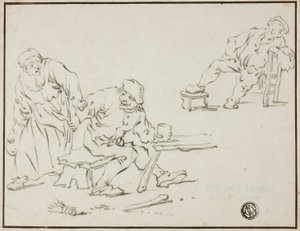 meyhane sahnesi by Adriaen van Ostade