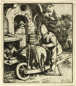 Bıçak Öğütücü by Adriaen van Ostade