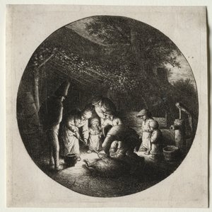 domuz katilleri by Adriaen van Ostade