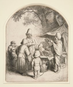şarlatan avcısı by Adriaen van Ostade