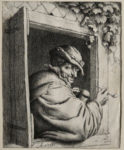 Penceredeki Sigara İçen by Adriaen van Ostade