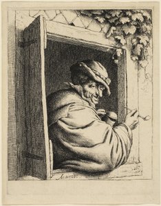 Penceredeki Sigara İçen by Adriaen van Ostade
