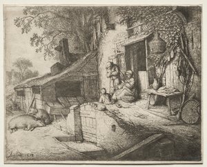Dönen Kadın by Adriaen van Ostade