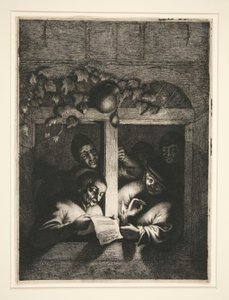 a. Ayakkabıcı b. Şarkıcılar by Adriaen van Ostade