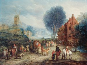 ülke sahnesi by Adriaen van Stalbemt