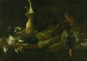 Masada Oyun ile Natürmort by Adriaen van Utrecht