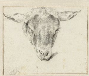 Koyun başı, önden by Adriaen van de Velde (attributed to)