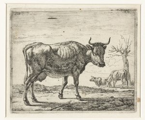 üç inek Farklı hayvanlar (dizi başlığı) by Adriaen van de Velde