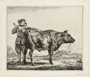 İnek ve Boğa by Adriaen van de Velde
