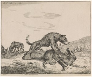 dövüş köpekleri Hayvancılık (dizi adı) by Adriaen van de Velde