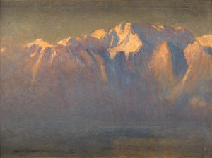 Mont Blanc (gemiye serilmiş tuval üzerine yağlı boya)