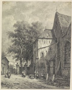 Bir kilisede yüz by Adrianus Eversen