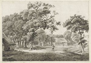 köy manzarası by Adrianus Serné