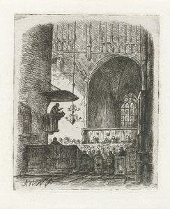 Kilise hizmeti ile kilise iç by Adrianus Wilhelmus Nieuwenhuyzen