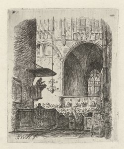 Kilise hizmeti ile kilise iç by Adrianus Wilhelmus Nieuwenhuyzen