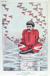 Fransız 'Fantasio' dergisinden Stalin'in karikatürü, 1930 dolayları