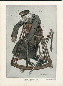 Fantasio, ca. 1916_6_1 - Bir Barrere Çizimi (1874-1931): 14 -18 Savaşı, Almanya Prusya, Doğrulayıcı tarihleri - Von Haesler - Senilizasyon by Adrien Barrere